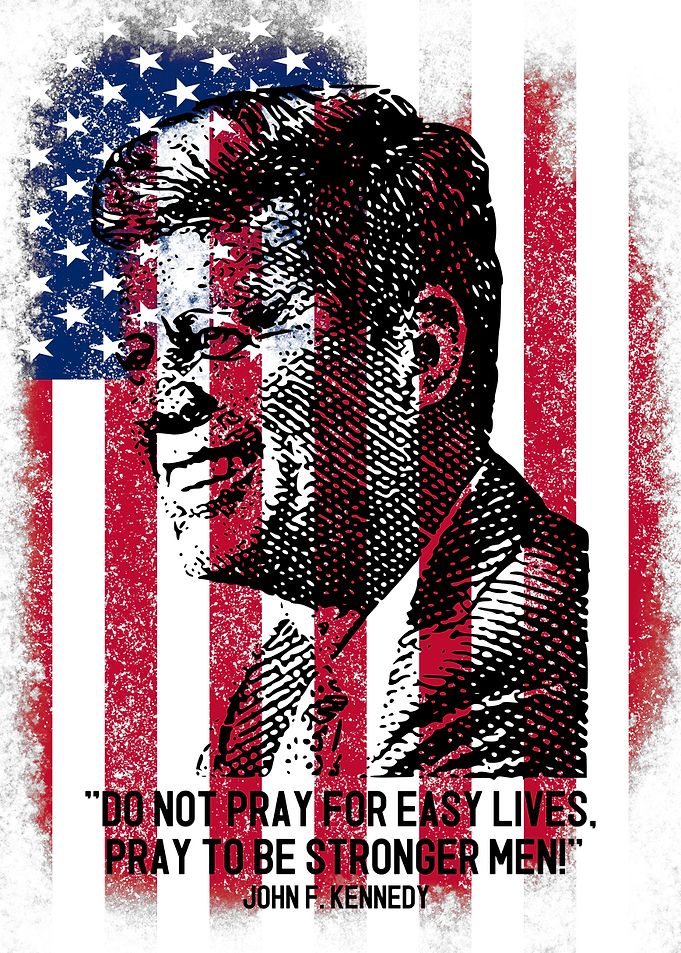 JFK Quote Strong Men