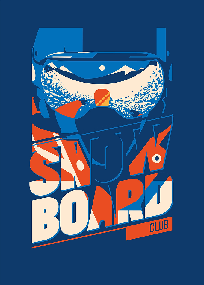 Snowboarder up close