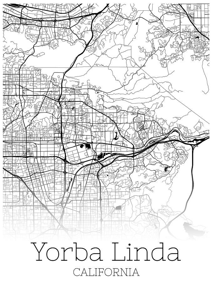 Yorba Linda California map