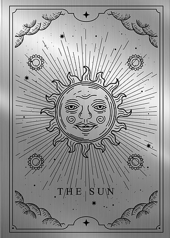 The sun tarot card