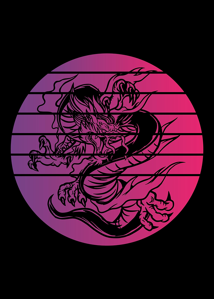 Dragon Retro Vintage