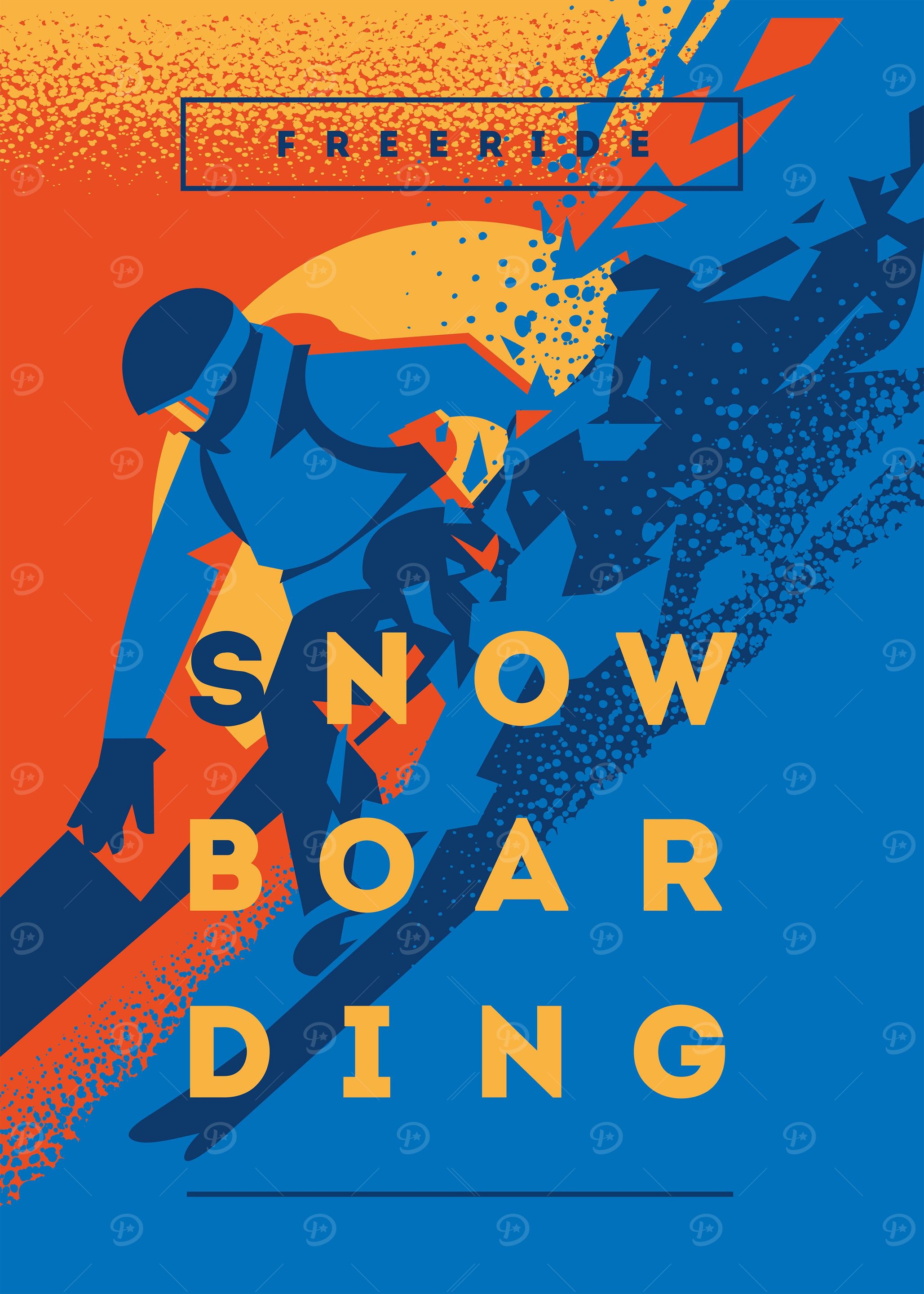 Sunset snowboard