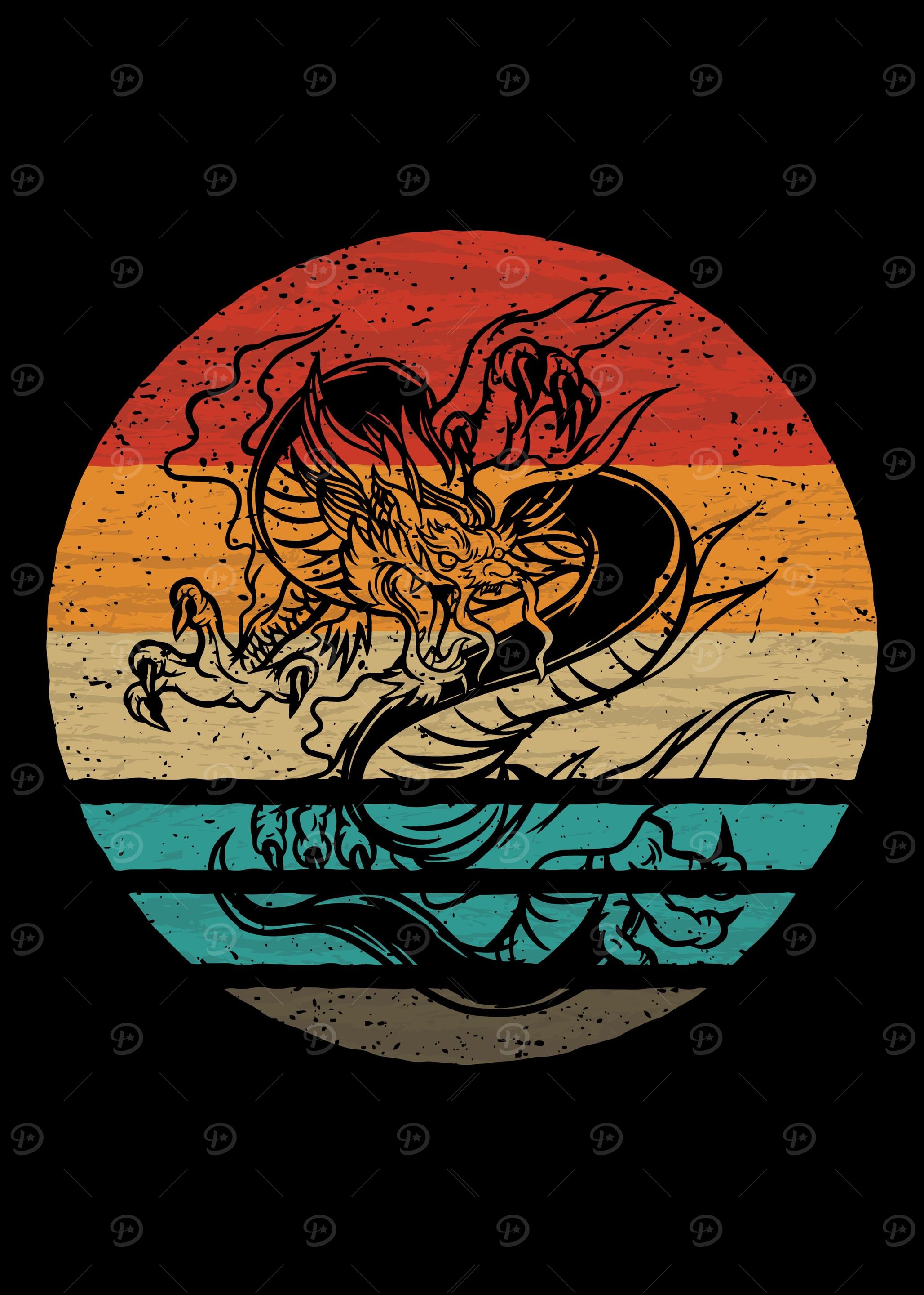 Dragon Retro Vintage