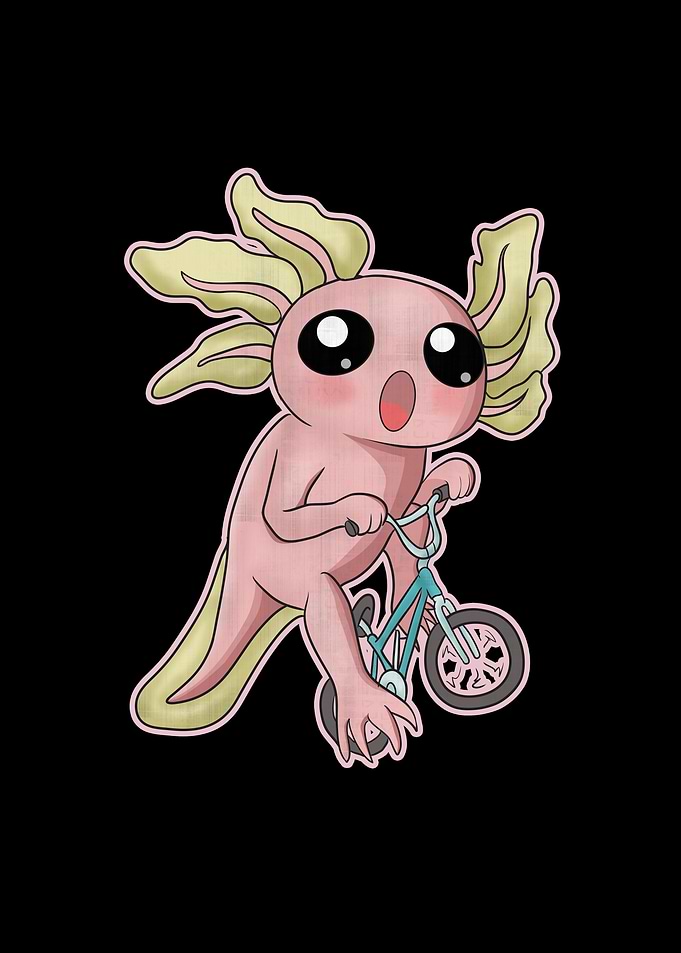 Funny Axolotl Design