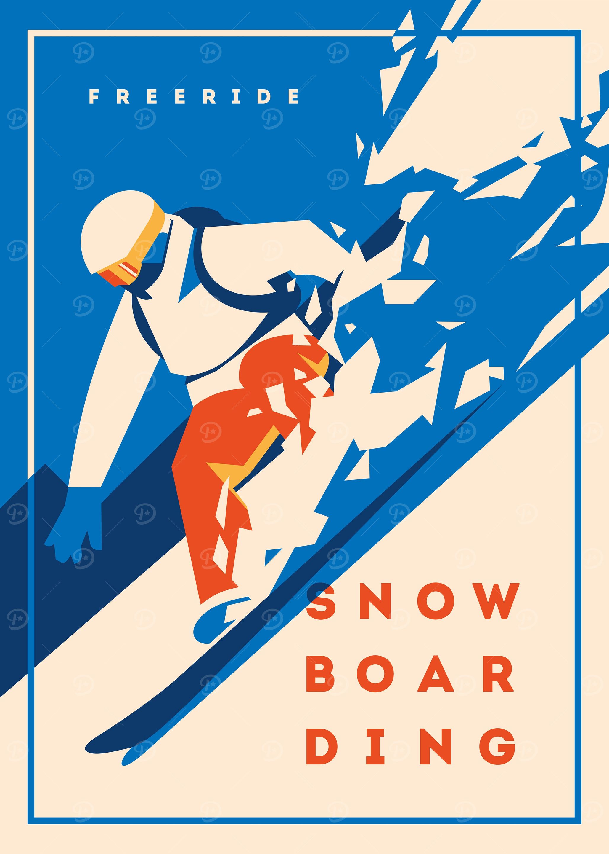 snowboard downhill
