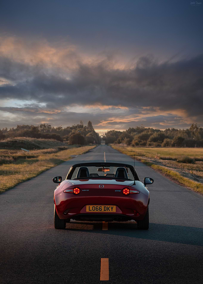 Mazda MX5 Sunset Road