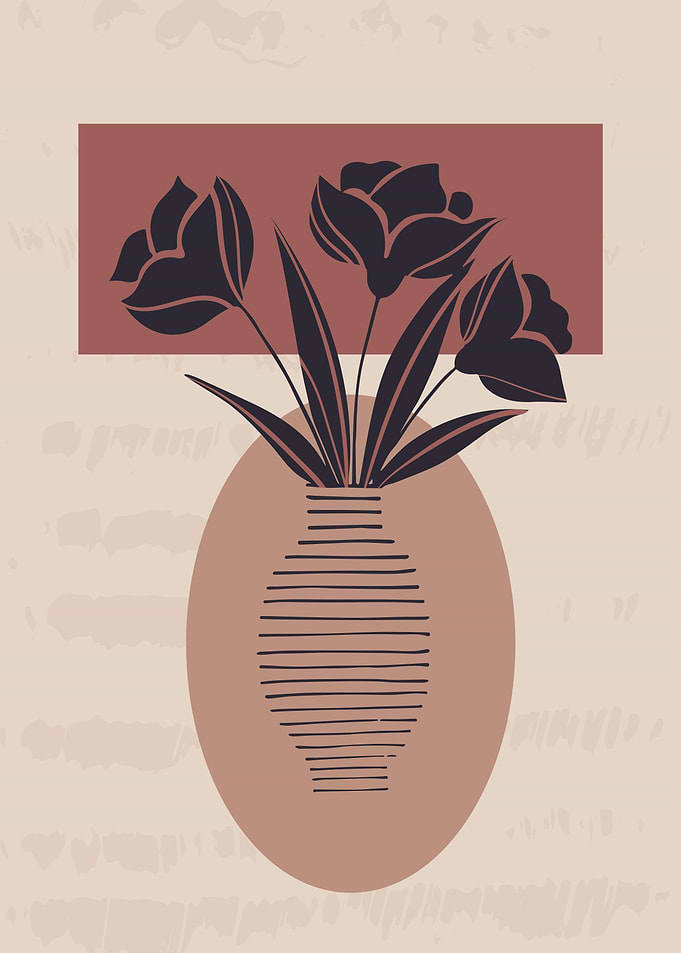 Floral Geometric shape art
