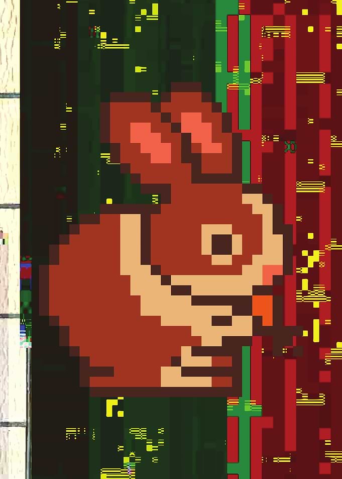 Cute Pixel Art Rabbit