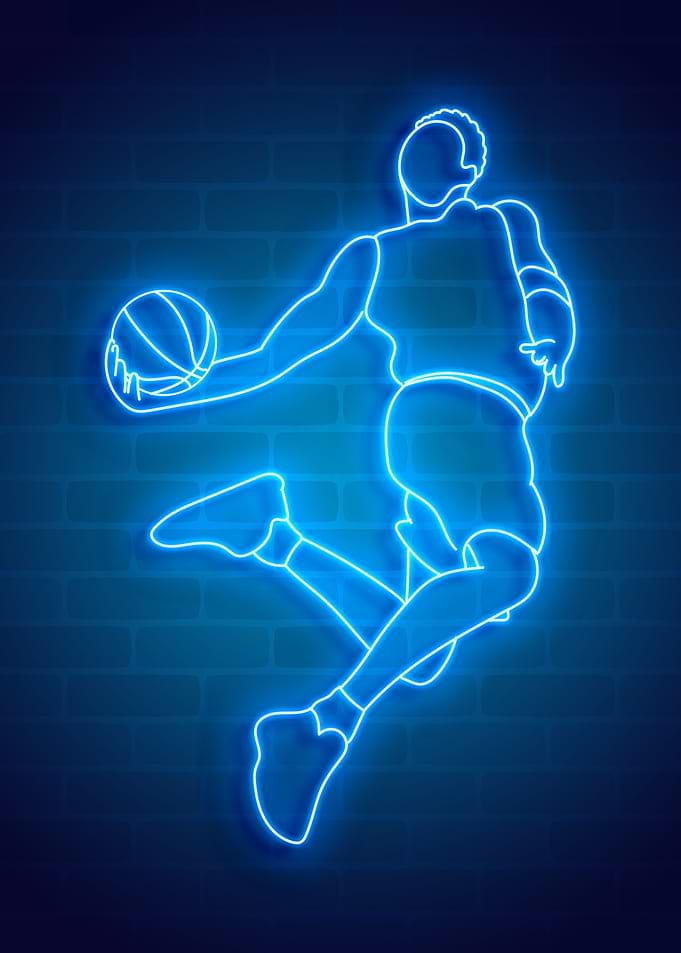 basketball player jump neo