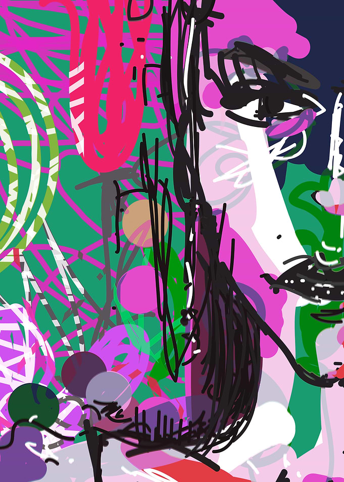 Colorful Joker Lady Garden