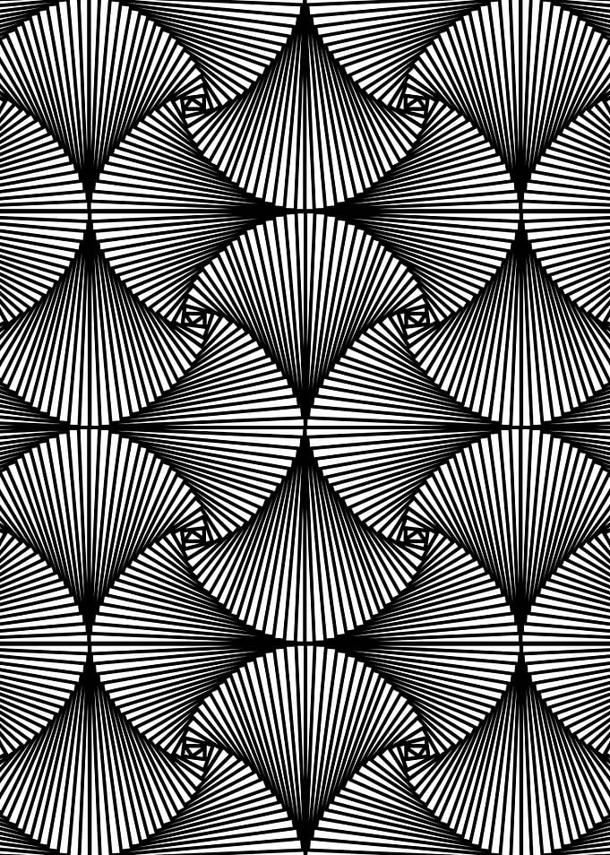 Zen Tangle Shell Pattern