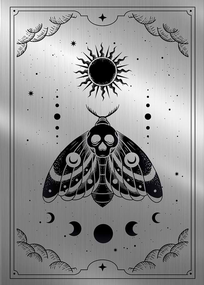 Tarot Death moth
