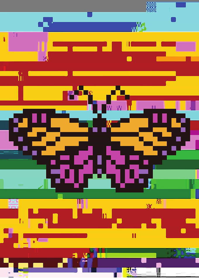 Butterfly Pixel Art
