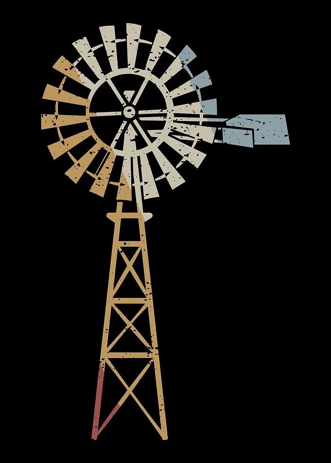 Windmill Retro Vintage