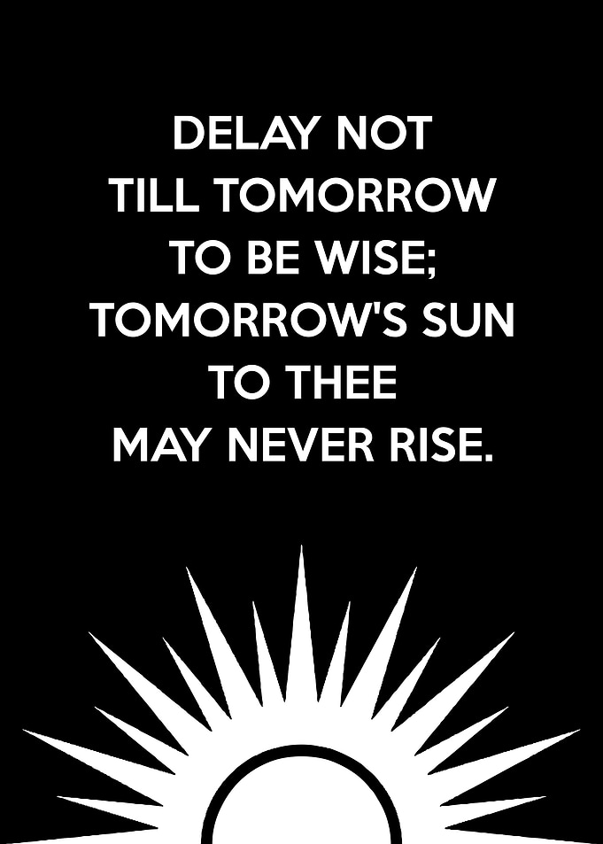 Delay Not Wisdom Congreve
