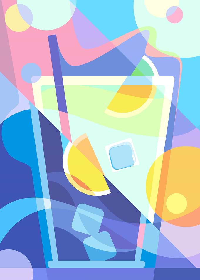 Abstract cocktail