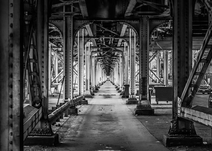Under the L