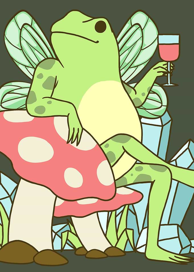 Fairycore Fairy Frog Wine