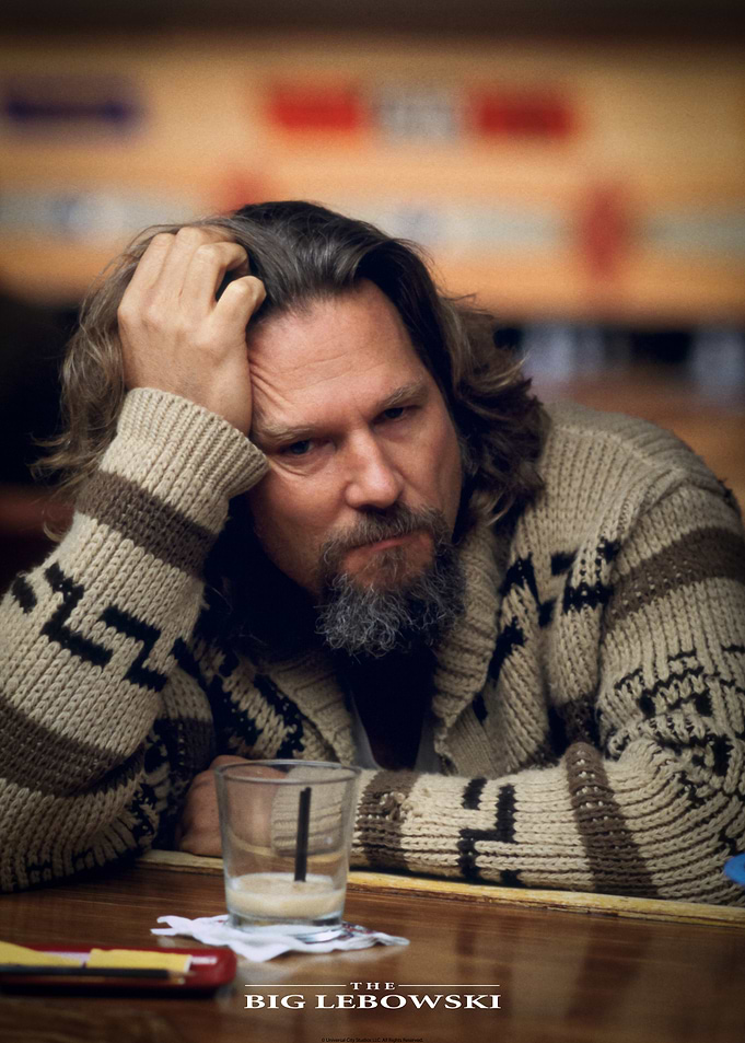 Dude in a bowling alley