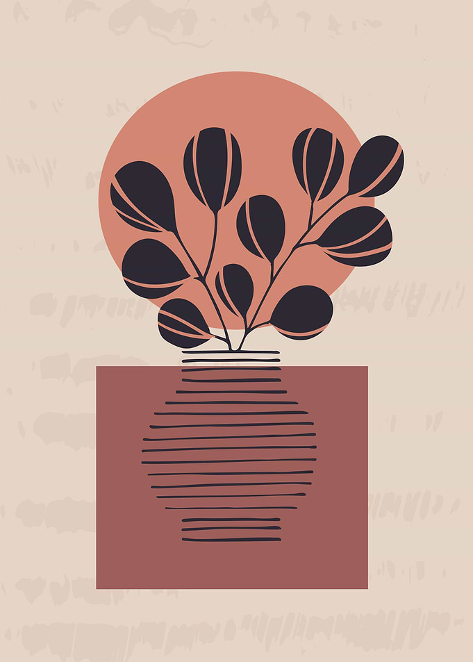 Geometrical abstract plant
