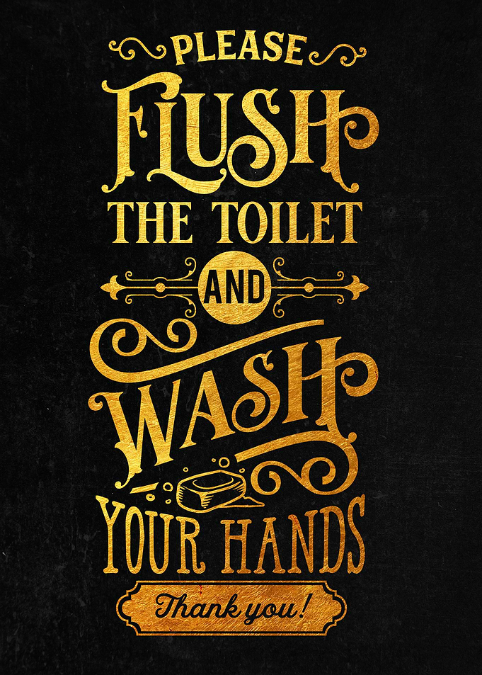 Please flush the toilet