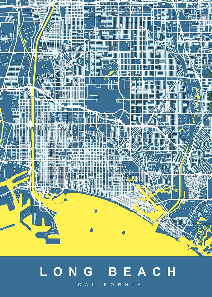 LONG BEACH Map USA