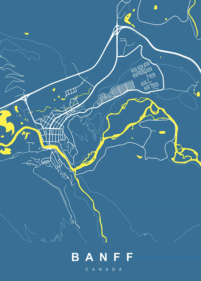 BANFF Map Canada