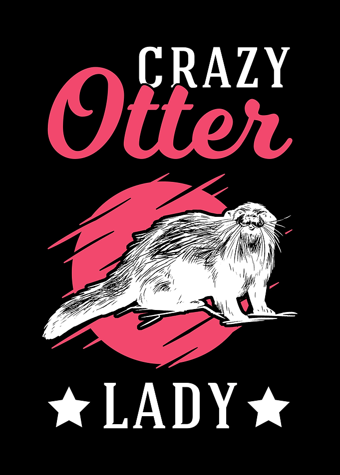 Crazy Otter Lady Sea