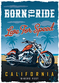 Motorbike Vintage Poster