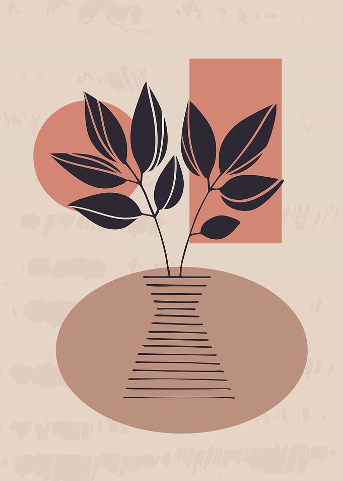 Botanical Tropical leaves