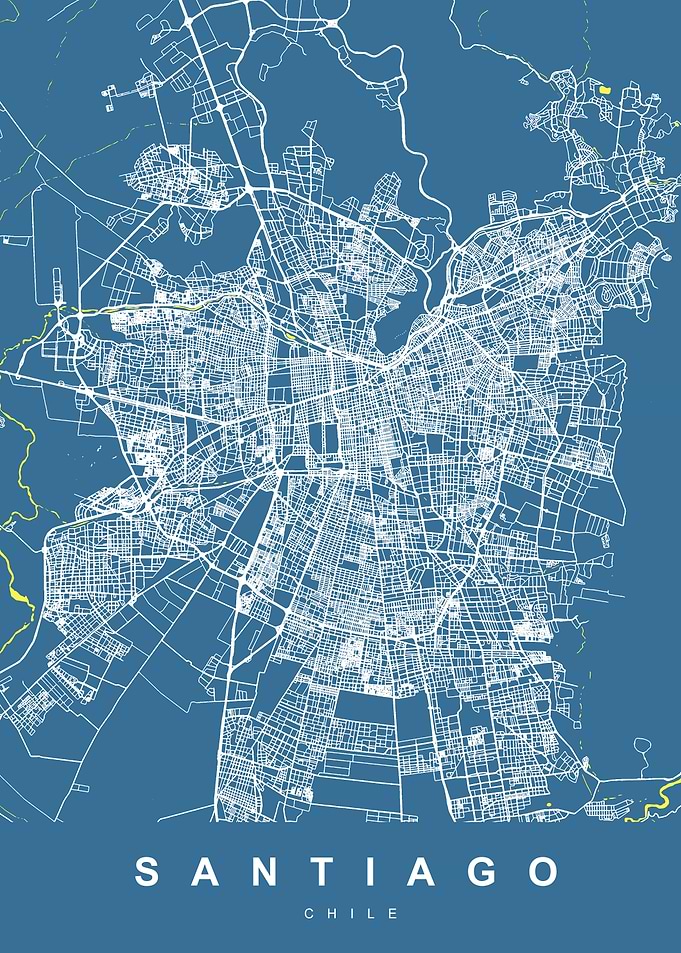 SANTIAGO Map Chile