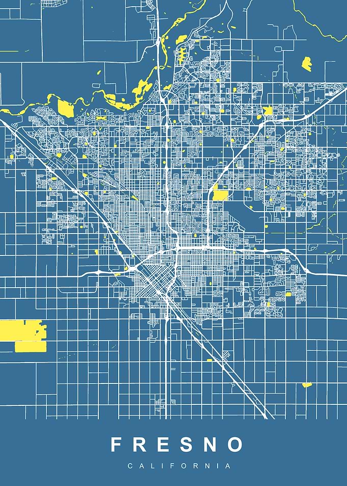 FRESNO Map USA
