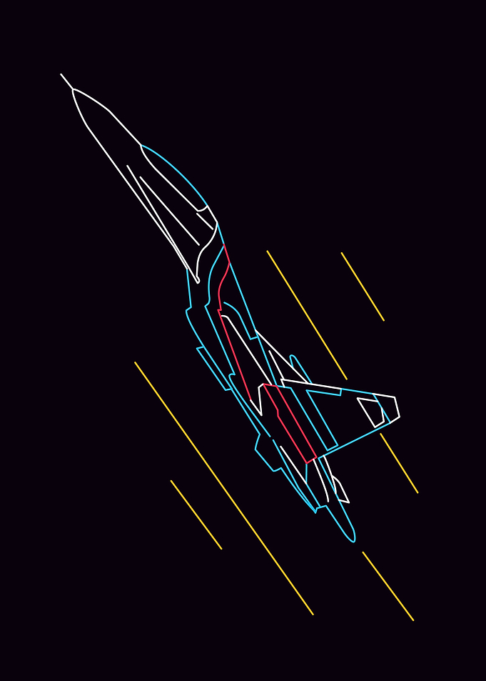 Air plane neon
