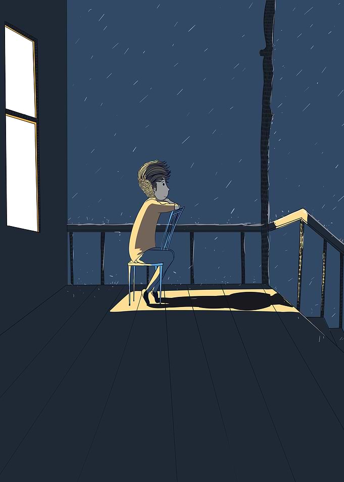 Man in a chair