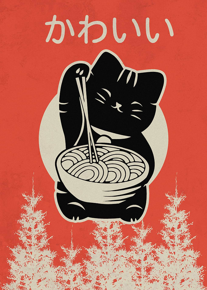 Cats Eat Noodles