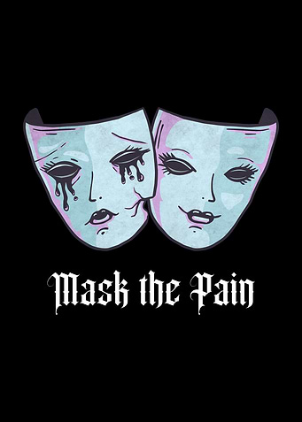 Theater Mask Pastel Goth