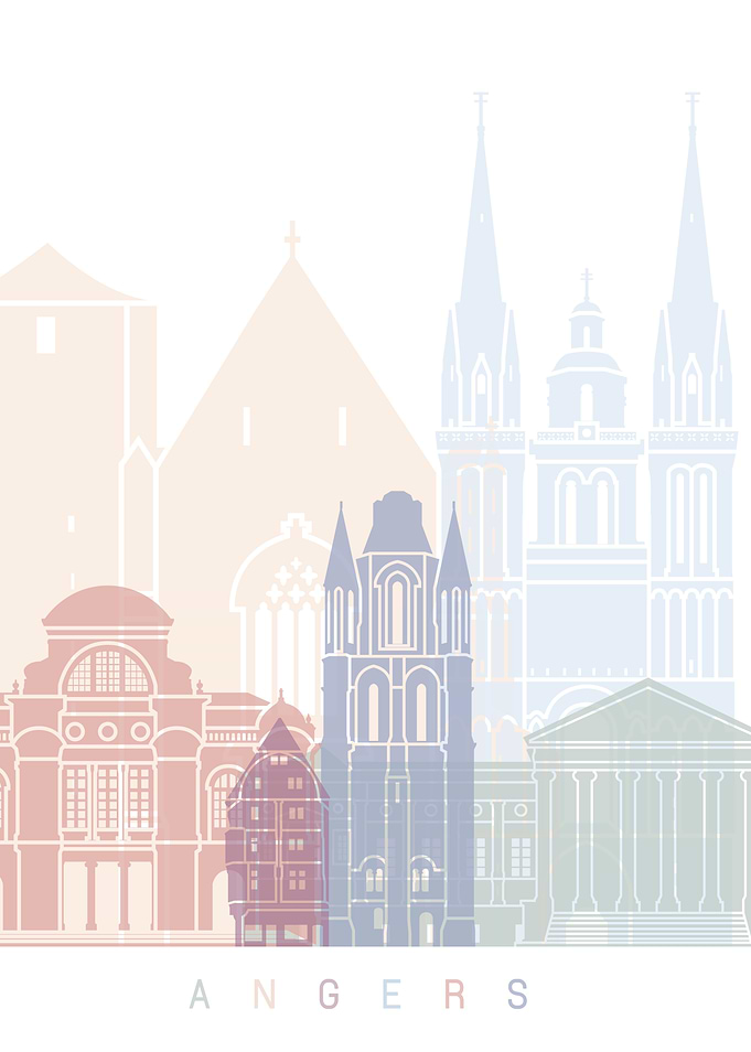 ANGERS SKYLINE POSTER