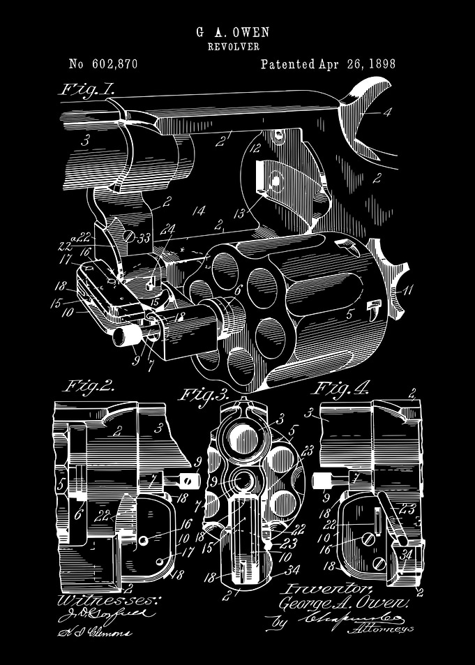 Owen Revolver Patent