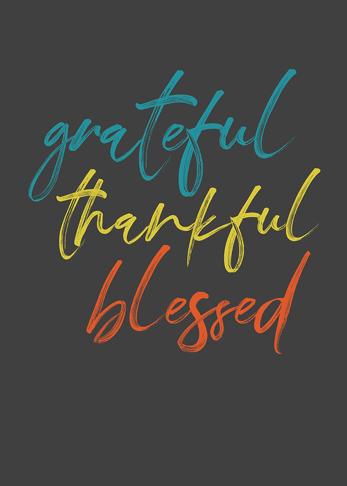 Grateful Thankful Blessed