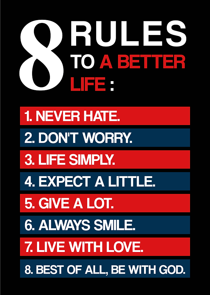 8 Rules For Better Life
