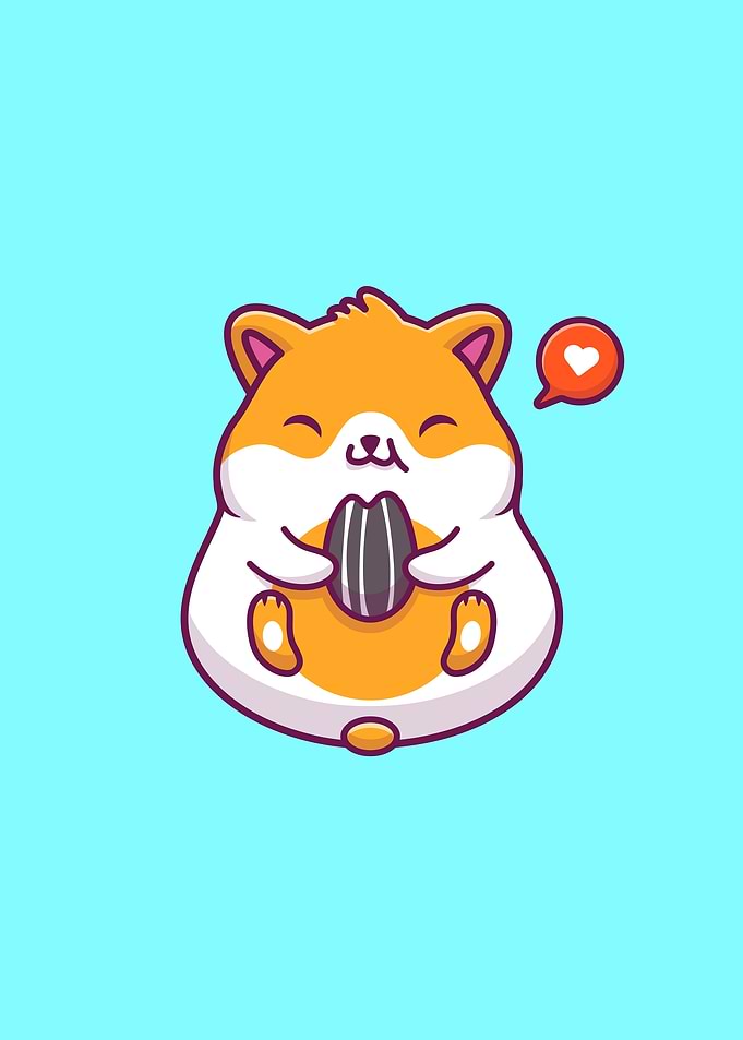 Cute Hamster Eating