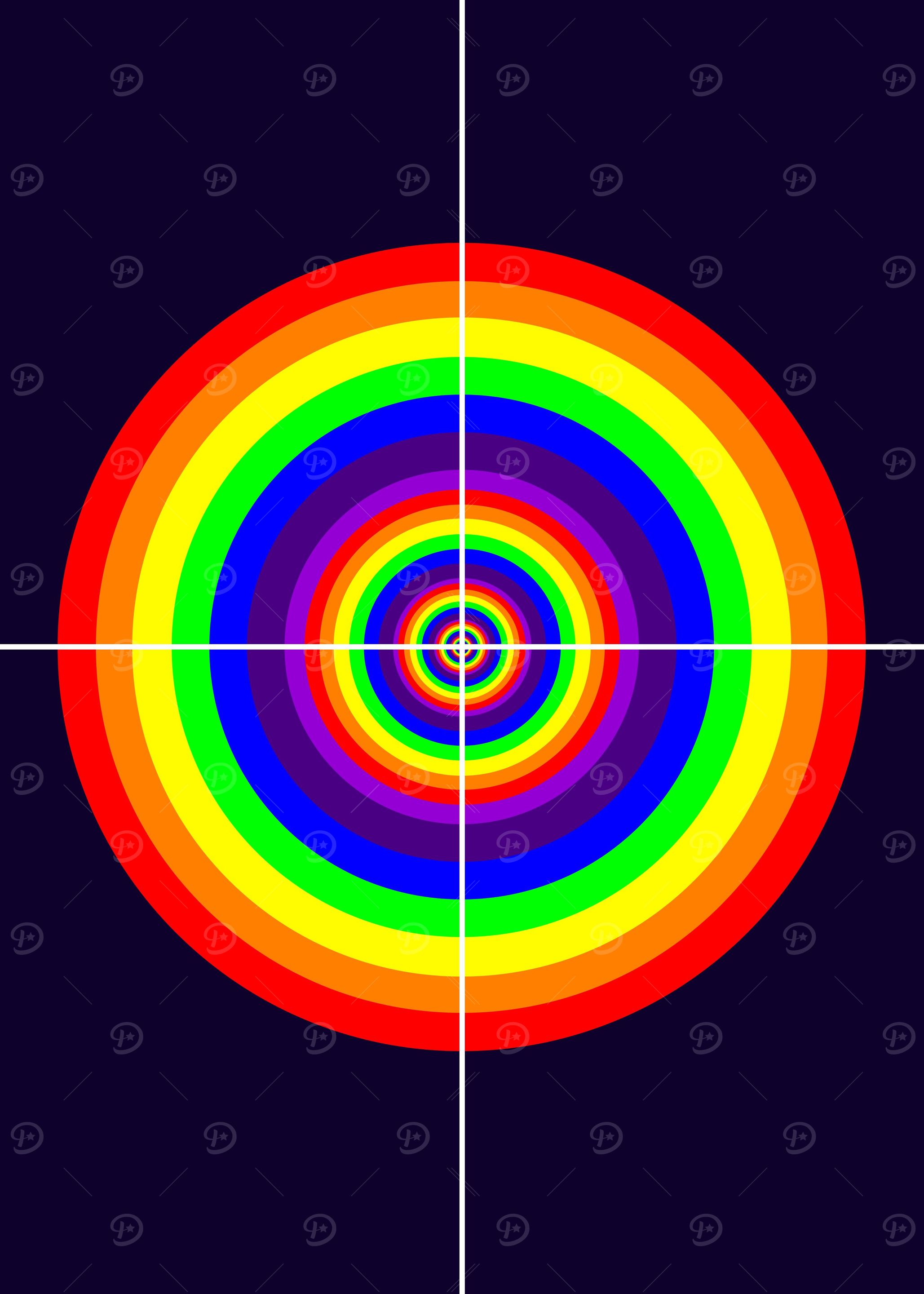 Rainbow pop art