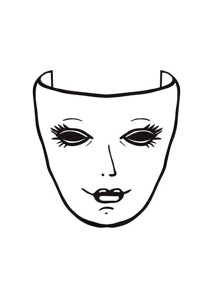 Theater Mask Sad Emo Goth