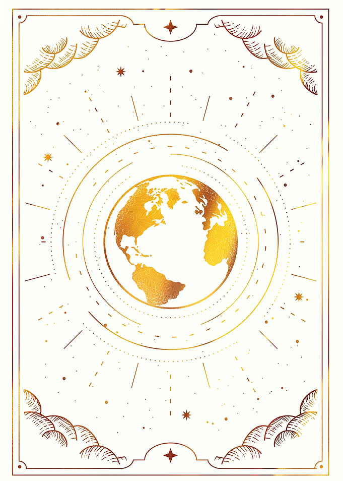 Tarot The world or earth