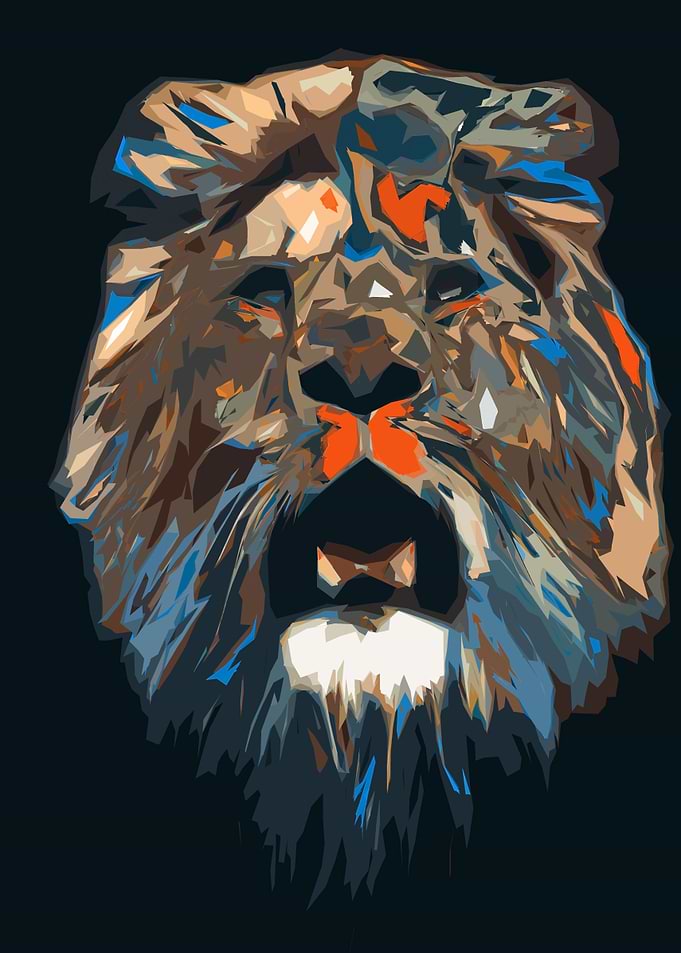 coloring victor lion art