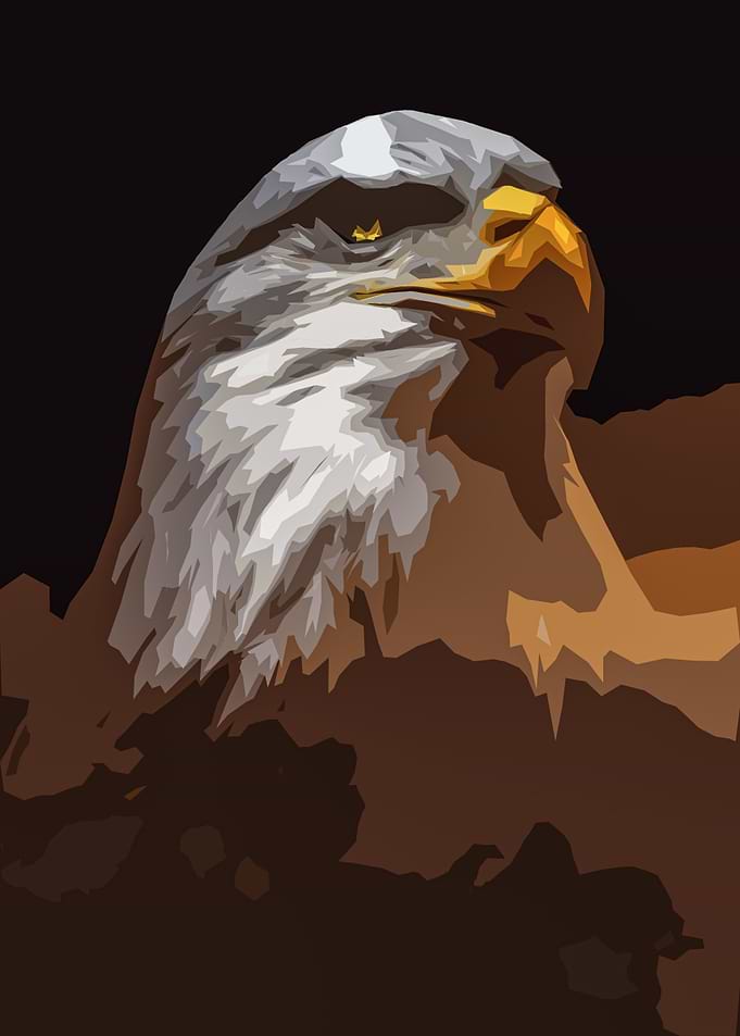 victor eagle art poster