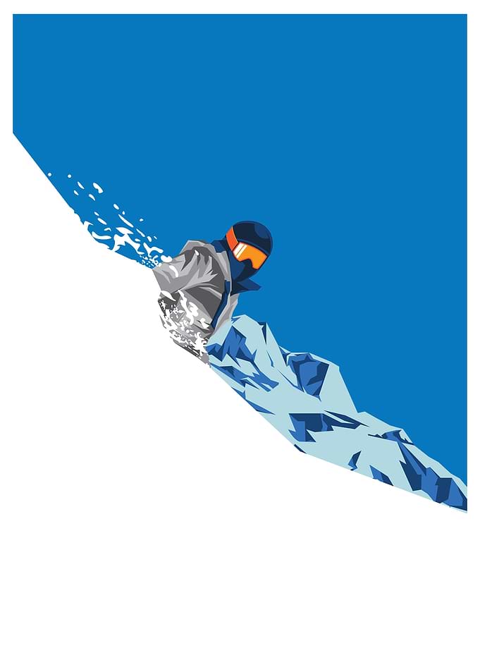downhill border