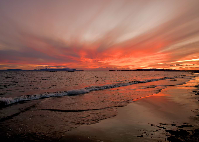 Sunset in Follonica Italy