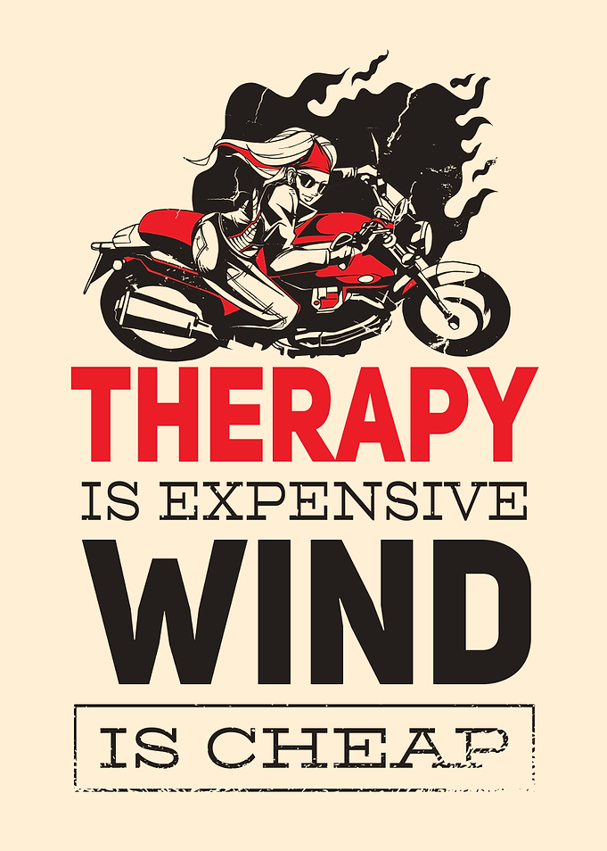 Motorcycle girl therapy