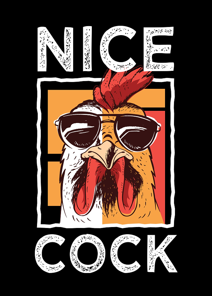 Funny chicken glasses